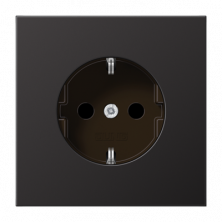 JUNG SCHUKO®-розетка 16 A / 250 B ~, Dark