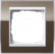 Gira Event Clear Коричневый/Бел.глянц. Рамка 1-ая