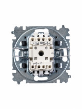 ABB EPJ Levit кофе макиато / белый Выключатель 2-клавишный,