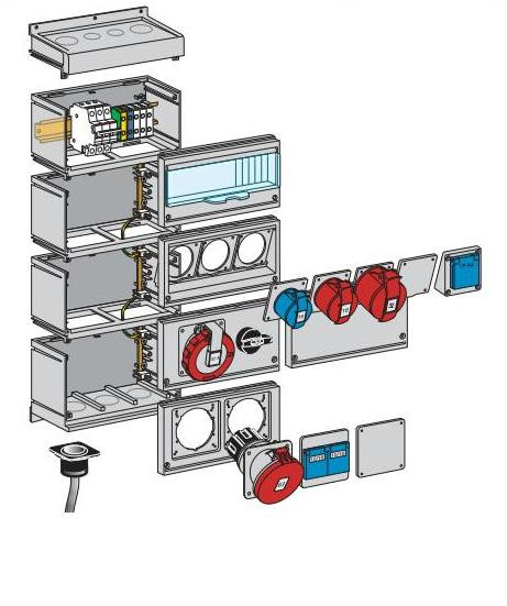 ABB CEWE Передняя панель Комби-бокса с 2-мя отв. №46