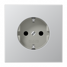 JUNG SCHUKO®-розетка 16 A / 250 B ~ с защитой от детей, алюминий