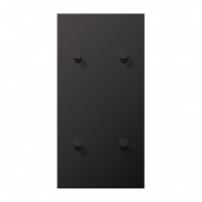 JUNG LS1912 Dark Центральная плата, 2 поста, для вертикальной установки, тумблеры 2+2,конус; метал. исполнение