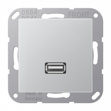 JUNG A 500 Алюминий Накладка/вставка для розетки USB