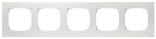 ABB SKY Альпийский белый Рамка 5-постовая