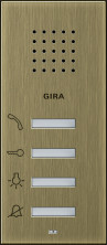Gira ClassiX Бронза Внутренняя квартирная станция (аудио) наружного монтажа hand free