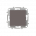 ABB SKY Тауп Заглушка с суппортом с суппортом