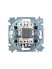 ABB EPJ Levit серый / белый Выключатель 1-клавишный с подсветкой