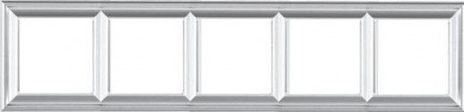 JUNG EcoProfi DECO Алюминий Рамка 5-ая