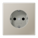 JUNG LS 990 Edelstahl Розетка Schuko 16A 250 B блестящий дуропласт