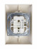 ABB BJB Basic 55 Беж Розетка 2-ая с/з моноблок, с защитными шторками