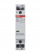 ABB Контактор ESB20-11N-06 модульный (20А АС-1, 1НО+1НЗ), катушка 230В AC/DC