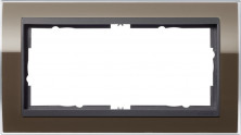 Gira Event Clear Коричневый/Антрацит Рамка 2-ая без перегородки