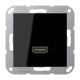 JUNG A 500 Черная Розетка HDMI 1-ая