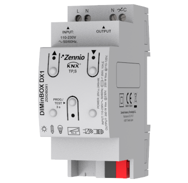 Zennio ZDIDBDX1 DIMINBOX DX1 Универсальный актуатор диммирования (RLC, LED, CFL)
