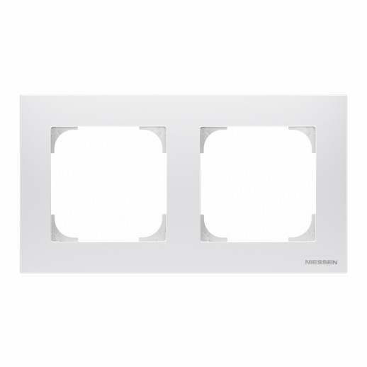 ABB SKY Альпийский белый Рамка 2-постовая