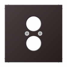 JUNG крышка для 2 гнезд, Dark