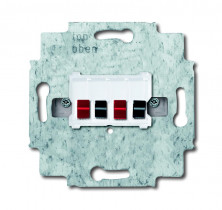 ABB BJE Мех Бел Аудиорозетка 2-ая (накладки 1766-хх и 2539-21х)