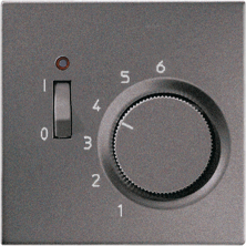 JUNG LS 990 Антрацит Термостат комнатный, 10(4)А