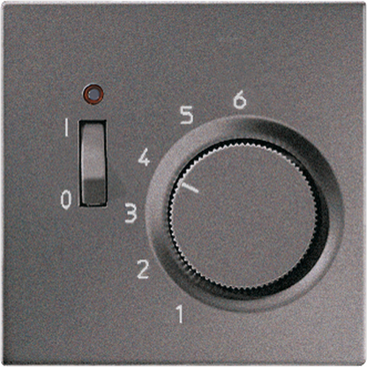 JUNG LS 990 Антрацит Термостат комнатный, 10(4)А