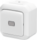 ABB Variant+ Белый Переключатель одноклавишный с прозрачной линзой, IP54