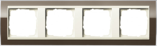 Gira Event Clear Коричневый/Крем глянц Рамка 4-ая