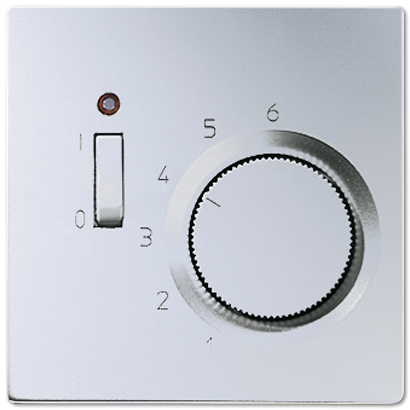 JUNG LS 990 Алюминий Термостат комнатный, 10(4)А, 24v, 50/60 Hz