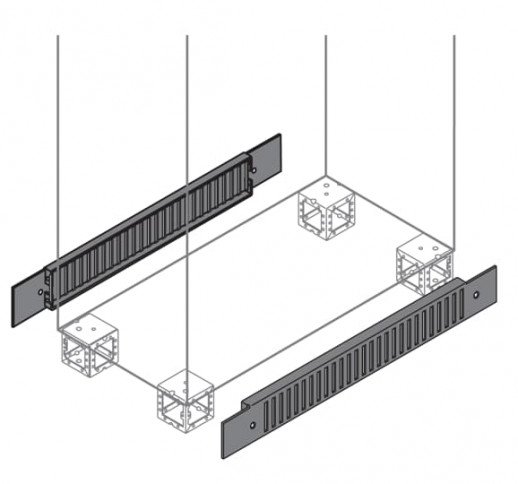 ABB Фланец цоколя вент.100х600мм ВхШ, 2 шт.