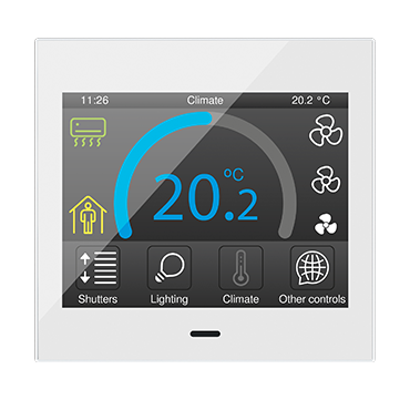 ZVIZ35V3W Емкостная сенсорная панель Z35 белый с 3,5-дюймовым дисплеем и датчиком влажности v3