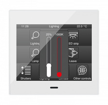 ZVIZ35V3W Емкостная сенсорная панель Z35 белый с 3,5-дюймовым дисплеем и датчиком влажности v3
