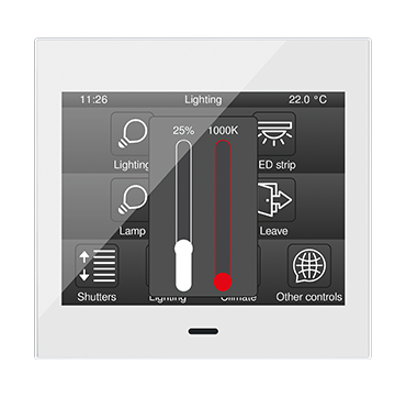 ZVIZ35V3W Емкостная сенсорная панель Z35 белый с 3,5-дюймовым дисплеем и датчиком влажности v3