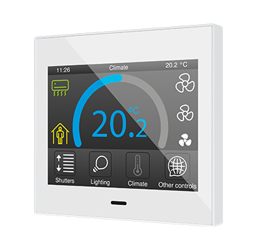 ZVIZ35V3W Емкостная сенсорная панель Z35 белый с 3,5-дюймовым дисплеем и датчиком влажности v3