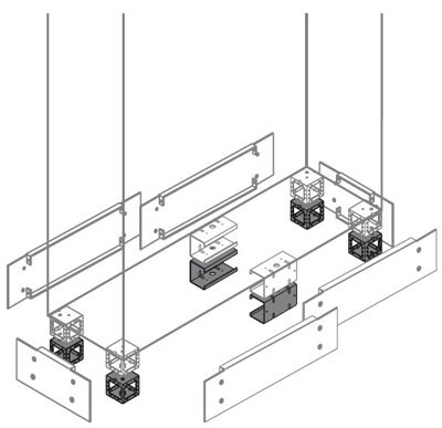 ABB IS2 Элементы промеж. цоколя H=100мм (2шт)