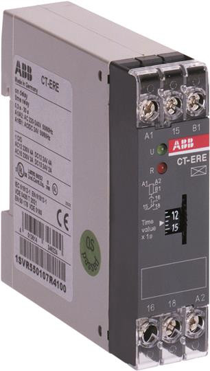 ABB CT-ERE Реле времени задержка на вкл 0,3-30 сек 220V AC/24V AC/DC