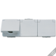 JUNG Штепсельная розетка SCHUKO для накладного монтажа тройная горизонтальная IP44