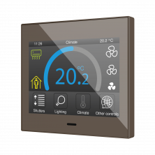 ZVIZ35V3M Емкостная сенсорная панель Z35 мокко с 3,5-дюймовым дисплеем и датчиком влажности v3