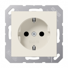 JUNG Cлоновая кость Штепсельная розетка Schuko 16A 250V термопласт с защитой от детей