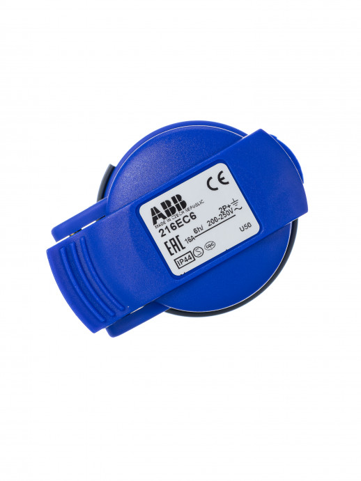 ABB Easy&Safe Розетка кабельная 216EC6,16А,2P+E,IP44,6ч