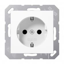 JUNG Белый Штепсельная розетка SCHUKO 16A 250V~; термопласт