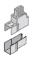 ABB OZXB4K Комплект клеммных крышек (1комплект=3шт.)