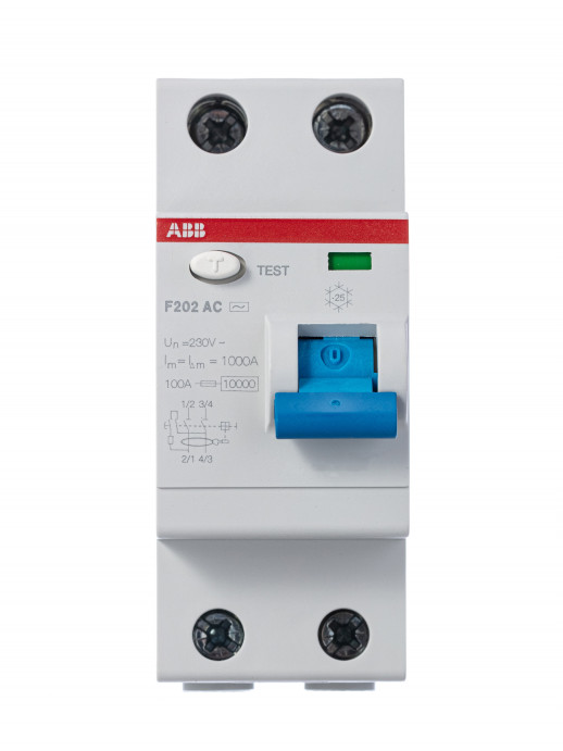 ABB F202AC УЗО 2Р 63А 30mA (AC)