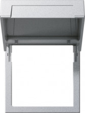 Gira System 55 Алюминий Монтажная рамка с крышкой