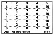 ABB Маркер к. 40шт.пикто BSPikto