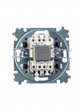 ABB EPJ Levit кофе макиато / белый Переключатель 1-кл, с ориент, подсветкой,
