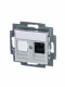 ABB EPJ Levit серый / белый Розетка компьютерная RJ45 кат,5e+заглуш,, серый