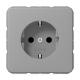JUNG CD 500/CD plus Серая Розетка 16A 250V безвинт. зажим