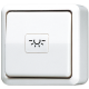 JUNG Кнопка 10A 250V ~ для накладного монтажа, белая
