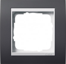 Gira Event Антрацит/Бел.глянц. Рамка 1-ая