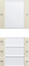 Gira KNX S-55 Крем глянец Комплект клавиш для сенсор.выкл. 4 шт