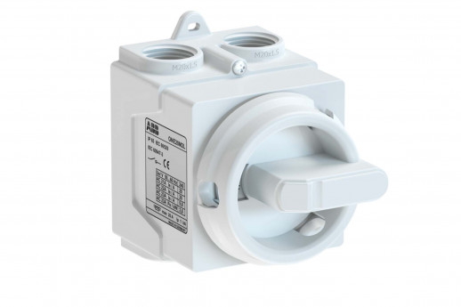ABB ONE20M2W Выключатель в боксе 2P белый