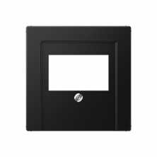 JUNG A Flow/A 550 Черный матовый Накладка на USB зарядные устройства и TAE-розетки с видимым винтом